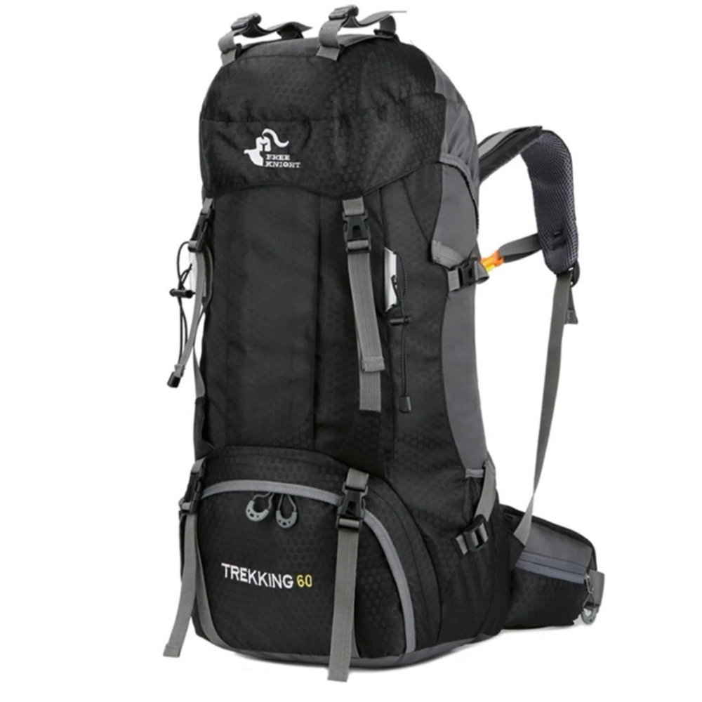 Free Knight Trekking 60L Waterproof Lightweight Hiking Backpack with Rain Cover